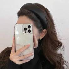 Aro de pelo de raso y esponja versátil y elegante para mujeres, nueva diadema de corona alta de 2025 con accesorios de lavado facial, diadema, aro de pelo