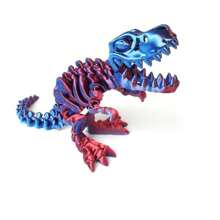 1 pieza de 17cm Figura de esqueleto de Tiranosaurio Rex impreso en 3D en múltiples colores a elegir, adorno o figura impresa en 3D de Tiranosaurio Rex, ideal como regalo de cumpleaños o juguete artesanal