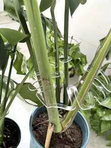 Anti-Lodging Support, Bamboo Mat Anti-Lodging Support Fixer For Potted Plants, Green Plant Fixed Clip For Hydroponics, Flower Stem Gathering Rack For Gardening