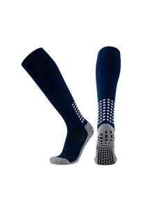 1 Pair Children Soccer Socks, Boys Professional Sports Socks With Anti-Slip Dots, Thick Terry, Knee-High, Suitable For Boys & Girls Ages 7-12