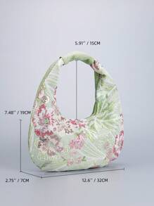 Nuevo bolso de mujer de media luna bordado con lentejuelas,bolso de mano exquisito de flores de lentejuelas de moda,bolso de embrague de lentejuelas de moda simple,bolso de cena con brillo,adecuado para fiestas,bodas,regalos,cruceros,citas,vacaciones.(la posición del patrón se corta al azar)