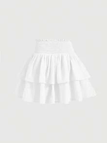 New High Waist Slim Cake Style Mini Skirt For Women