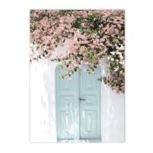 1pc/3PCS Wall Arts Posters Frameless/Framed Travel Flower Beach Landscape European Building Wall Art Canvas Painting Nordic Poster And Print Modern Pictures Living Room Home Decor Coastal Decor Coastal Decor Beach Decor ,Wall Art With Frame