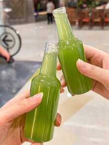 6pcs/100ml Mini Plastic Liquor Bottles With Cap And Funnel - Compact, Reusable And Leak-Proof Containers For Cocktail Parties, Weddings, And Gift Baskets - Includes Ginger And Hot Sauce Bottles