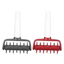 Rodillo Docker para masa de Pizza, perforador de agujeros para rueda, previene ampollas, herramienta de acoplamiento de Pizza densa con picos para el hogar y la cocina, 1. SBAW - Gris - Ver 6