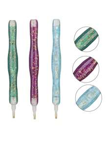 6Pcs New 5D Diamond Drawing Art Pen DIY Handmade Resin Diamond Painting Pen Tools Efficient Diamond Art Pens Tools For DIY Diamond Rhinestone Painting Crafts Making Tool Supplies Comes With 6 Replacement