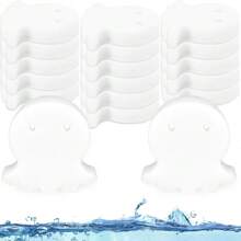 10 Pack Pool Oil Absorbing Sponge, Pool Scum Absorber, Octopus Oil Scum Absorbing, Scum Absorbing Filter Sponge, Pool Accessories For Hot Tub Swimming Pool And Spa (White)