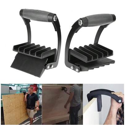 Angolare in lamiera nera monoblocco, clip ergonomica, sollevatore per cartongesso, piastra di supporto, clip per piastra, pratico sollevatore per piastra, compensato