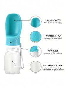 1pc Pet Outdoor Water Cup, Multifunctional Pet Water Feeder, Portable Pet Drinking Water Bottle