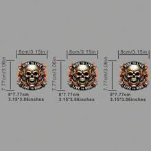 1pc/2pcs/3pcs/Skull Clothing Patch Patch Cloth DIY A-Level Washable Adhesive Cloth Heat Transfer Printing Cloth Women's/Men's T-Shirt Backpack Pillow Decoration Badge Label Baseball Hat Backpack, Etc. Available