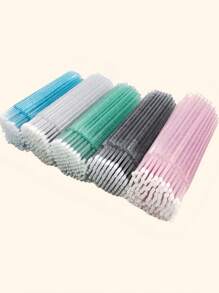 Pincel Aplicador Descartável, Microescovas, Varetas de Máscara para Cílios para Extensão de Cílios, Rosa, 50/100/200/400/600/800/1000 peças