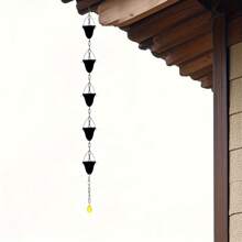 Anti-Rust Thickened Gutter Downspout, Replaceable Lotus Flower Design Gutter Downspout Cups, Water Diverter