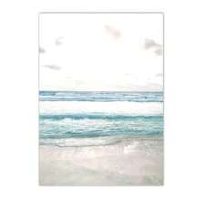 1pc/3PCS Wall Arts Posters Frameless/Framed Travel Flower Beach Landscape European Building Wall Art Canvas Painting Nordic Poster And Print Modern Pictures Living Room Home Decor Coastal Decor Coastal Decor Beach Decor ,Wall Art With Frame