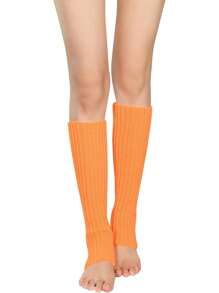 Leg Warmers For Women - Leg Warmers 80s Ribbed Knitted Long Socks For Party Sports