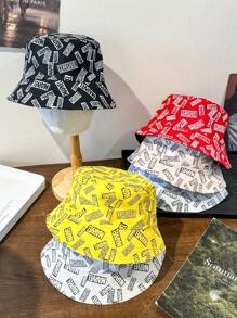New Fashionable Marvel Graphics High-Quality Cool Bucket Hat, Summer Versatile Sun-Protection Cartoon Reversible Bucket Hat,