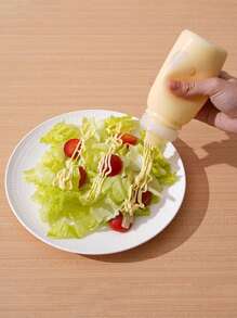 1pc/2pcs/3pcs Leak-Proof Squeeze Bottle With Twist Cap, Suitable For Ketchup, Chocolate Sauce, Syrup, Salad Dressing, Honey, Condiments, Oil, 180ml/300ml/380ml Options For Kitchen And Restaurant