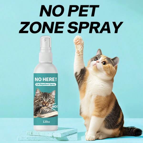120ml Pet Repellent Spray, Deterrent Repellent Spray To Repel And Discourage Cats