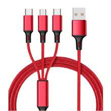 三合一快速充电线 - 通用兼容性，兼容 Apple、Type-C、Micro USB 设备，耐用且免费设计，完美兼容 Apple、Android - 1.2m/3.9ft/47inch - 查看 7
