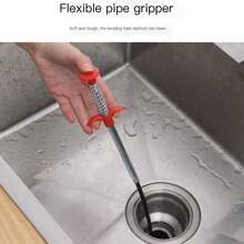 1pc 4-Claw Drain Remover Tool, Suitable For Sink, Washbasin, Floor Drain, Toilet, Pipe, Cleans Hair And Unclog Blockage