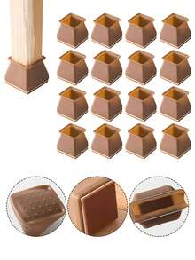 8 Stücke Stuhlbeinschutz Silikonabdeckung, verstärkt, verschleißfest, rutschfest für Stuhlbeine, geeignet für Tischbeine, Hocker, Bettfüße, fixierte Möbel rutschfest und schimmelbeständig, das perfekte Geschenk für Familie, Freunde, Wohn-Bedarf, Möbelschutz-Zubehör