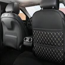 1pc/2pcs Car Rear Seat Kick Mat, Front Seat Protector, 31*18in, Car Storage Bag, Anti-Kick, Anti-Dirty, Storage - PU Leather - one-size - View 14