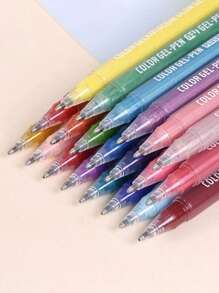24-Color Flash Special Effect Painting Brush, 1.0mm Bullet, Large-Capacity Marking Painting Brush, Highly Attractive Stackable Color Visible Ink Level - Suitable For Paper Jams, Diaries, Paintings, Markings, Coloring, Art Projects Back To School