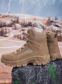 Men's Outdoor Hiking Shoes, Professional Training Shoes, Breathable Fabric Athletic Sneakers, Anti-Slip Outdoor Shoes, Boots, High-Top Boots, Outdoor Hiking Boots