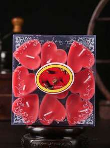 1 set de bougies en forme de cœur, bougies en cire, ambiance romantique, humeur festive, décoration intérieure, cadeau d'anniversaire, cadeau pour petite-amie, fête, fête des mères, chaque bougie brûle pendant 1,5 à 2 heures, DIY, indispensable pour le mariage, les fiançailles