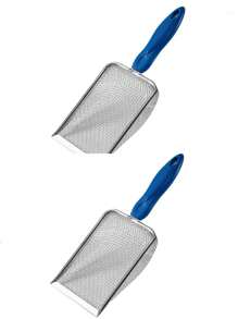 1pc/2pcs Multifunctional Garden Soil Sifter With Handle, Gardening Sand Soil Sieve, Compost Sifter, Rock Sifter, Dirt Sifter, Suitable For Gardening And Pet Waste Removal