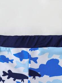 Conjunto de 2 piezas de traje de baño para niños, pantalones cortos y camiseta para natación de niños pequeños ropa de playa