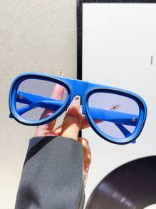 1pc Classic Travel Frame Candy Colored Y2K Retro Street Fashion Fashion Glasses, Vacation For Summer Beach Vacation,Outdoor,Travel