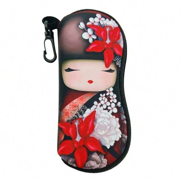 Portable Zipper Sunglasses Case, Rubber Zipper Eyeglasses Case - Portable Protective Glasses Case With Stand, Gender Reveal Party, Perfect For Birthdays, Weddings, Parties, The Perfect Gift For Colleagues, Friends, And Family, Back To School