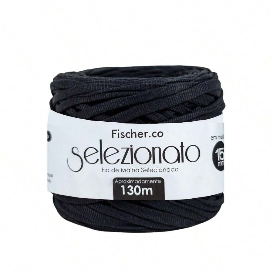 Selected Knitting Yarn 15mm 130 Meters Various Colors - Card 1 - 40 BLACK - View 1