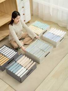 1 szt. 16 kratek, spodnie/ubrania, rozdzielacz, pudełko do przechowywania, pudełko do przechowywania bawełny i lnu, pudełko do organizacji ubrań, pudełko do przechowywania szuflady szafki garderoby