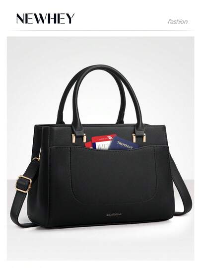 NEWHEY Women's Handbag, PU Leather Designer Handbag, Waterproof Ladies Handbag, Fashion Shoulder Tote Bag, Casual Work