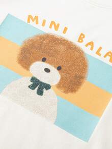 mini bala Boys' And Girls' T-Shirt Summer Non-Sweat Baby Cool Antibacterial Short Sleeve T - Milky White - View 7