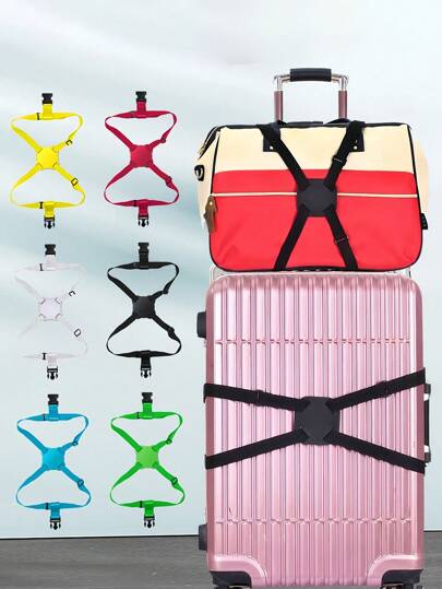 8-Shaped Luggage Strap, Bag Elastic Strap, Suitcase Adjustable Strap, Travel Accessories Strap Luggage Packing Strap Travel Bag Fixing Strap Suitable For Travel Flights Business Travel Vacation Suitcase Backpack For Travel, Flight, Business, Home, Camping, Outdoor, Beach, Summer Vacation, Back To School, Toiletry Bag, Wash Bag, Wash Travel Bag, Makeup Storage, Beach Bag, Holiday Necessities, School Supplies, College Girls Travel Necessities