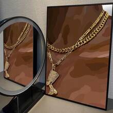 1pc/3PCS Áp phích nghệ thuật treo tường Áp phích trang sức vàng Hip Hop hiện đại Nghệ thuật vải Canvas, Thích hợp cho tường nhà ở và ký túc xá, Trang trí phòng khách và quầy bar, Phòng ăn hoặc phòng tắm, Trang trí phòng, Không khung Chất lượng cao, Nghệ thuật vải Canvas trong nhà/ngoài trời, Không khung/Có khung - Nhiều màu - Xem 19