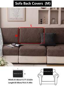 1pc All Season Stretch Sofa Cover, Plush Fleece Anti-Slip Anti-Spill Full Wrap Sofa Seat Cushion Slipcover, Machine Washable Dust-Proof Durable Furniture Protector For L-Shaped Sofa And 1/2/3/4 Seater