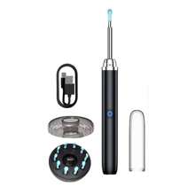 HB Intelligent Visual Ear Scoop, HD Camera Ear Wax Removal Tool, Ear Wax Removal Tool Kit With 6 LED Lights, With Pc Silicon Ear Spoon Head, Type-C Data Cable, Visual Inspection Instrument, Travel Stuff, Party, Birthday, Gifts For Men Mom Dad Friends