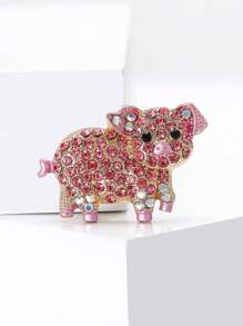 Spilla fashion a forma di maialino rosa carino per donna, accessorio spilla a forma di animale per vestiti, abiti, adatto per feste e banchetti, come regalo