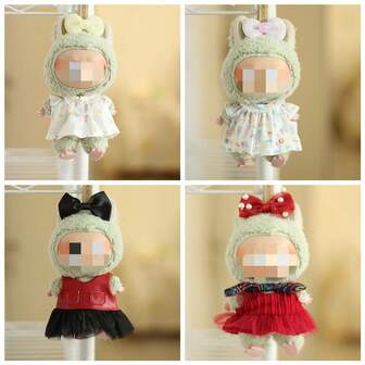 仅 1 件衣服，适合 17 厘米第一代、第二代、第三代娃娃服装，包括裤子、衬衫、配饰、帽子、T 恤、连衣裙、套装