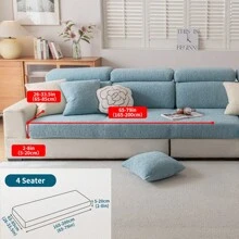 1pc Stretch Jacquard Sofa Cover, Machine Washable, Anti-Cat Scratch, Furniture Protector Sofa Cushion Cover Set With Recliner Slipcover, For Modern Living Room, Bedroom, Office Decor Room Decor Home Decor Living Room Decor Couch Cover Sofa Covers