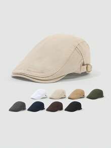 1pc Women's Solid Color Washed Retro Fashion Forward Baseball Cap, Suitable For All Seasons Casual Wear - Black - View 3