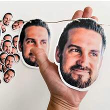 Custom Face Photo Face Banner Birthday Party Decorations,Personalized Big Head Cutout,Personalized Face Confetti/Face Sticker/Face Banner, Photo Head Banner | Party Banner ,Party Decor Accessories Upload Photo Image For Birthday, Weddings - Face Sticker - View 5