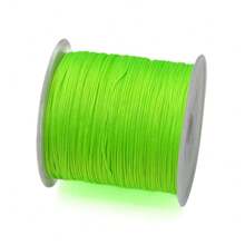 Corda de nylon de 50 m/rolo, tamanho 72, 0,8 mm, fio de nylon para tecelagem artesanal, para fabricação de joias, miçangas, acessórios para cordão de borla