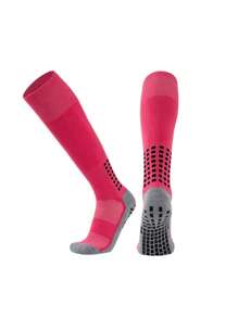 1 Pair Children Soccer Socks, Boys Professional Sports Socks With Anti-Slip Dots, Thick Terry, Knee-High, Suitable For Boys & Girls Ages 7-12