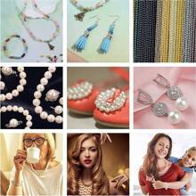 28 couleurs Perles ABS teintes de 6 mm de faux perles DIY éparses. Matériel pour bracelets, colliers, bijoux faits main et accessoires