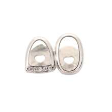 THATBOY 1 pieza Joyería para dientes de mujer estilo Hip Hop, base de cobre con micro-incrustaciones de circonita, decoración de dientes huecos de color dorado para festival de música, fiesta de Halloween y regalo de estilo punk