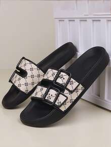 Summer Large Size 39-47 Men's Slippers Outdoor Comfortable Men's Casual Shoes Lightweight Anti Slip Home Slippers Wear-Resistant Breathable Men's Sandals Outdoor Daily Wear Men's Shoes(Asymmetrical Pattern) - White - View 5